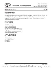 PT2308-S datasheet pdf Princeton Technology Corporation