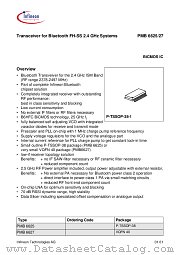 PMB662X datasheet pdf Infineon