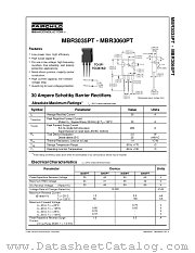 MBR3050 datasheet pdf Fairchild Semiconductor