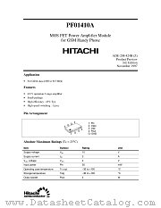 PF01410 datasheet pdf Hitachi Semiconductor