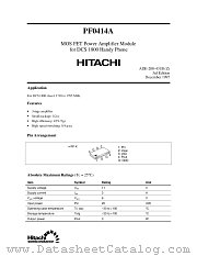 PF0414A datasheet pdf Hitachi Semiconductor