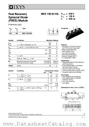 MEK150-04DA datasheet pdf IXYS Corporation