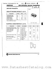 MMBT6429 datasheet pdf Samsung Electronic