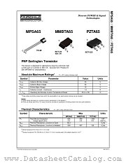 MMBTA65 datasheet pdf Fairchild Semiconductor