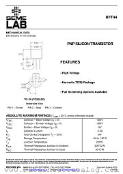 BFT44 datasheet pdf SemeLAB