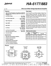 HA-5177 datasheet pdf Intersil