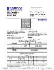 2C5154 datasheet pdf Semicoa Semiconductor