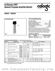 X2N5457-59 datasheet pdf Calogic