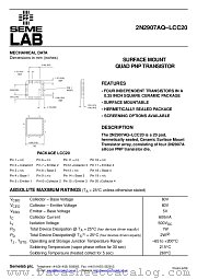 2N2907AQ-LCC20 datasheet pdf SemeLAB