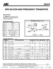 2N3570 datasheet pdf Advanced Semiconductor