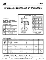 2N4428 datasheet pdf Advanced Semiconductor
