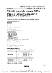 BR24L04-W datasheet pdf ROHM