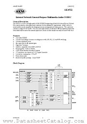 AKD4532 datasheet pdf Asahi Kasei Microsystems
