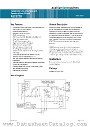 AS2522B datasheet pdf Austria Mikro Systems