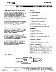 HSP45106 datasheet pdf Intersil