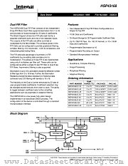 HSP43168JC-45 datasheet pdf Intersil