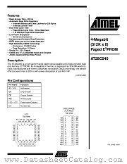 AT28C040-20FISL703 datasheet pdf Atmel