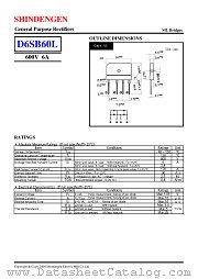 D6SB60 datasheet pdf Shindengen