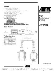 ATF16V8CZ-15SI datasheet pdf Atmel