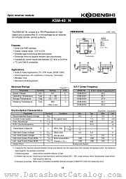 KSM-402N datasheet pdf Kodenshi Corp