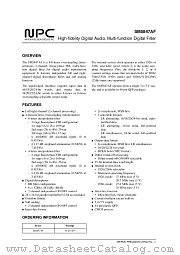 SM5847 datasheet pdf Nippon Precision Circuits Inc