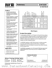 SIW3500GIG1-T13 datasheet pdf RF Micro Devices