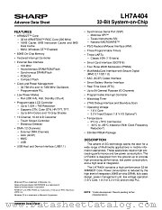 LH7A404 datasheet pdf SHARP