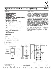 X9319 datasheet pdf Xicor