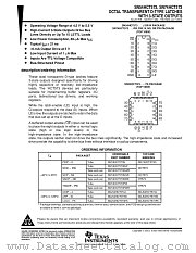 SNJ54HCT573FK datasheet pdf Texas Instruments
