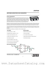 ZXCP330E6 datasheet pdf Zetex Semiconductors