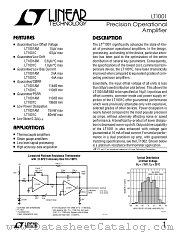 LT1001CH datasheet pdf Linear Technology