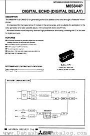M65844P datasheet pdf Mitsubishi Electric Corporation