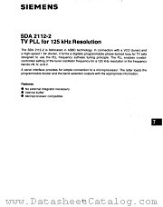 SDA2112-2 datasheet pdf Infineon