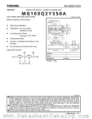 MG100Q2YS50A datasheet pdf TOSHIBA