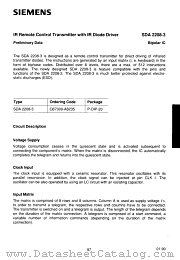 SDA2208-3 datasheet pdf Siemens