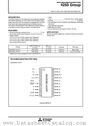 M34250E2FP datasheet pdf Mitsubishi Electric Corporation