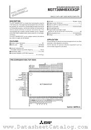 M37736M4B datasheet pdf Mitsubishi Electric Corporation
