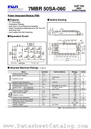 7MBR50SA-060 datasheet pdf Fuji Electric