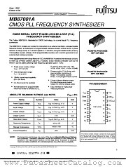 MB87001A datasheet pdf Fujitsu Microelectronics