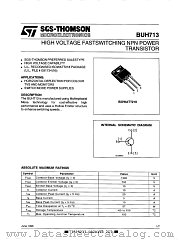BUH713 datasheet pdf ST Microelectronics