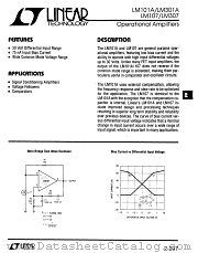 LM301AJ8 datasheet pdf Linear Technology