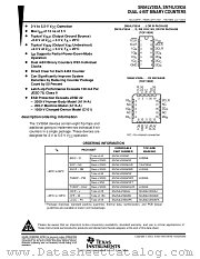 SNJ54LV393AFK datasheet pdf Texas Instruments