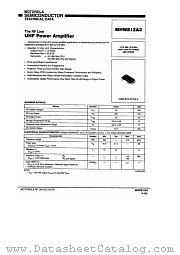 MHW812A3 datasheet pdf Freescale (Motorola)