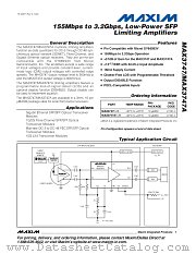 MAX3747 datasheet pdf MAXIM - Dallas Semiconductor
