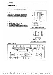 AN7415 datasheet pdf Panasonic