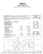 TBA641 datasheet pdf Fairchild Semiconductor