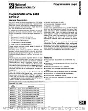 PAL20X8 datasheet pdf National Semiconductor