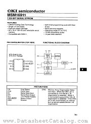 MSM16911 datasheet pdf OKI electronic components