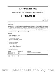HM629127H datasheet pdf Hitachi Semiconductor