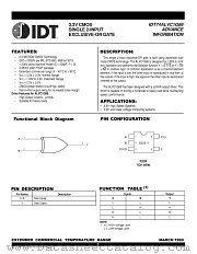 IDT74ALVC1G86 datasheet pdf IDT